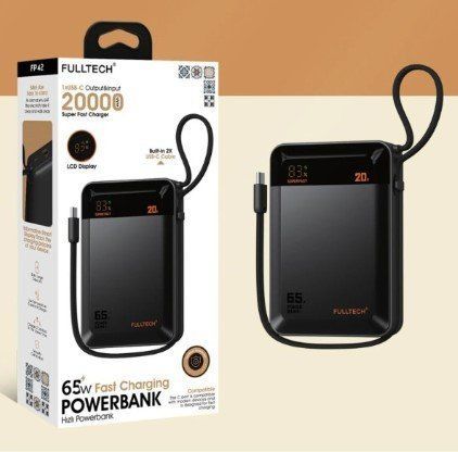 Power Bank FULLTECH FP42 65W Type-C 20000Ah (40) 20000 FP 42 фото