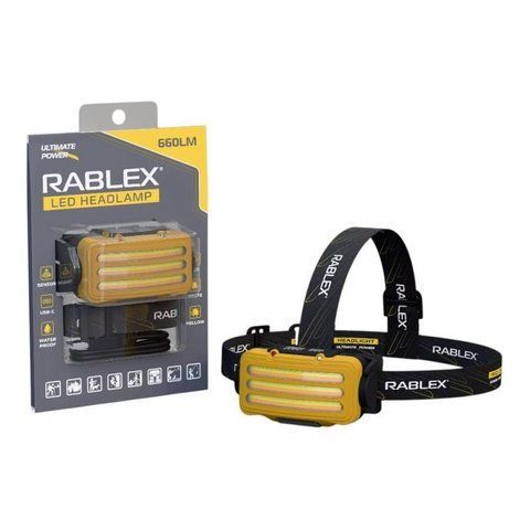 Ліхтарик Rablex налобний RB 978 (акумуляторний + водонепроникний + white/red/yelow + Type-C) /40 RB 978 фото