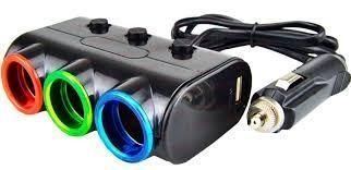 Автомобильное зарядное устройство Olesson MOD-1523 ( 3 in 1/120W/Triple Direct LED Socket )(120) 1523 фото