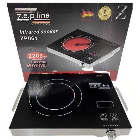 Інфрачервона електроплита одноконфоркова Zepline ZP-061 2200w (8) ZP 061 фото