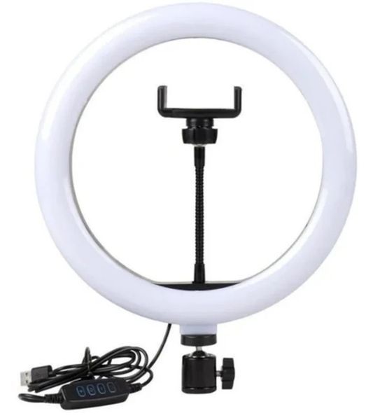 Кольцевая LED лампа S31 (1 крепл.тел) (управл. на проводе) USB (33см) (30) S 31 фото