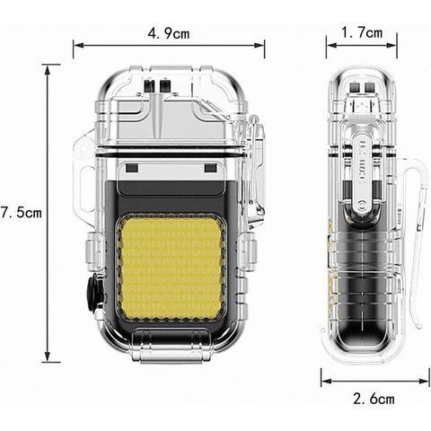 Зажигалка спиральная USB и Led фонарик 9258 (300) ZAZH 9258 фото
