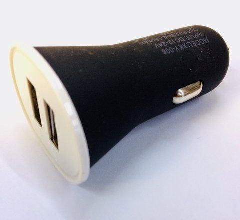 Автомобильное зарядное устройство usb MOD-2210/ XKY-006 черные про резиновоые ( 12V/2USB/2A ) 2210 XKY 006 фото