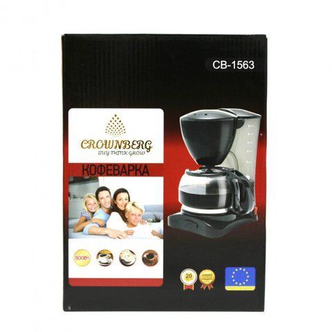 Капельная кофеварка Crownberg CB-1563 800Вт (8) CB 1563 фото