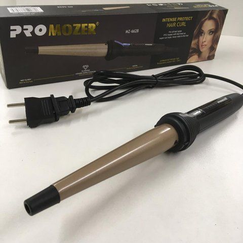 Конусная плойка для волос с индикатором температуры 150С-230С Pro Mozer MZ-6628 (70 шт/ящ) MZ 6628 фото