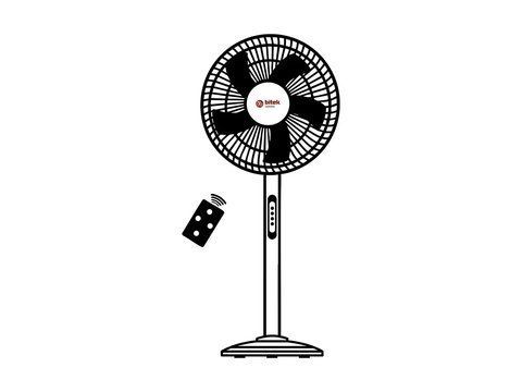 Напольный вентилятор BITEK 18" (46см) 120Вт 5 пласт. лоп. BT-1650/ 6031 (2) 6031 BT 1650 фото