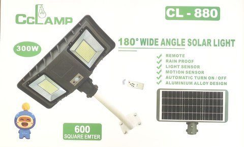 RB-CL880 Світлодіодна лампа на сонячній батареї 300W (4) CL 880 фото