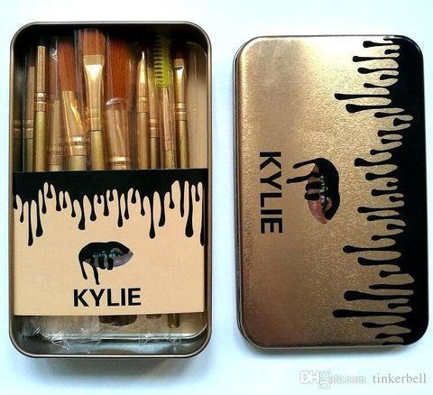 KYLIE KYLIE Кисточки для макияжа Make-up brush set золотой 12 штук ART-4330 (160 шт/ящ) KIST GOLD 4330 фото