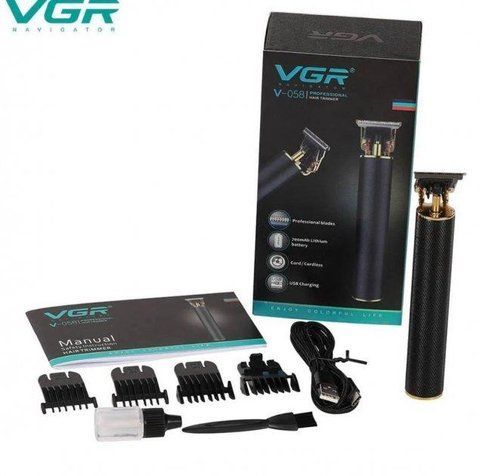 Акумуляторна машинка для стрижки волосся VGR V 058 бездротова від USB (40 шт/ящ) V 058 фото