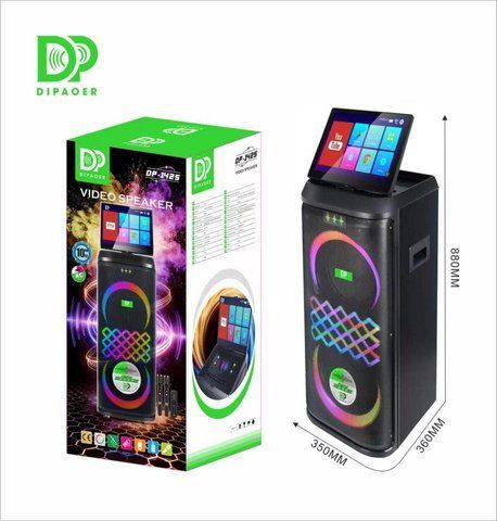 Акустическая система DP- 1425 12| с экраном, LED-подсветкой и 2 беспроводными микрофонами (1) DP 1425 фото