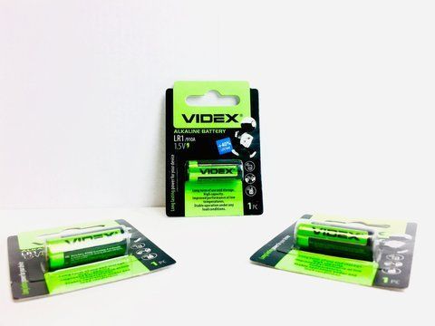 Батарейка щелочная VIDEX LR1/910 1pc BLISTER CARD (20/200) VD LR1 фото