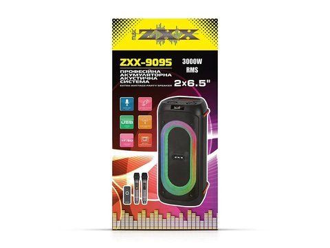 Акустична переносна колонка ZXX-9095 80Вт 2&times;6,5" USB/TWS/TF/REC/LED/EQ/BT/2MIC/ДК / 5962 (1) 5962 ZXX 9095 фото