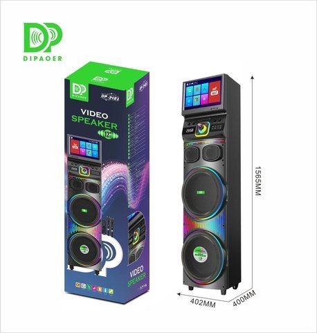 Акустическая система DP-1421 12&Prime; с экраном, LED-подсветкой и 2 беспроводными микрофонами (1) DP 1421 фото