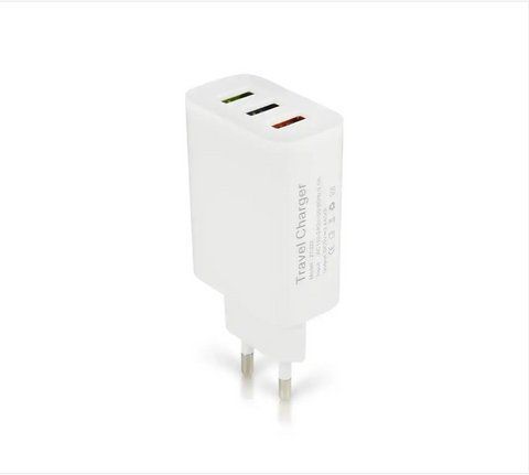 Зарядний пристрій 220В 2,4А USBx3 Travel Charger 27-222/ 7343 (500) 13-222 7343 фото