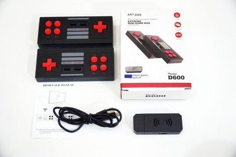 GAME D600 игровая приставка с беспроводными джойстиками ART 8085 (100 шт/ящ) GAME 8085 фото