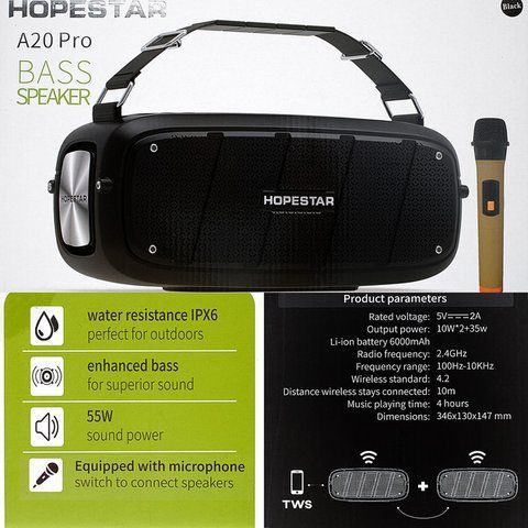 Мінідинамік Bluetooth HOPESTAR A20 PRO (10) AA 20 PRO фото