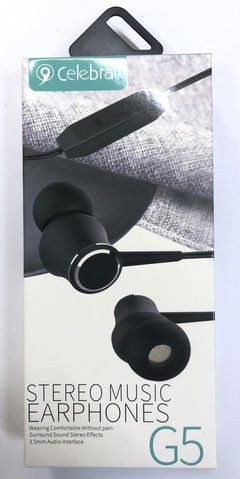 Наушники вакуумные с микрофоном Celebrat G5-001 (200 шт/ящ) CELEBRAT G5 фото