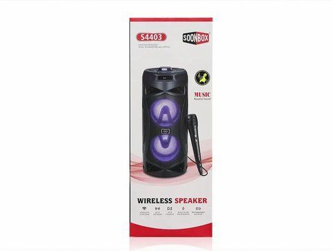 Колонка музична портативна Bluetooth з мікрофоном S4403 ART- 8894 (12шт/ ящ) 8894 S 4403 фото