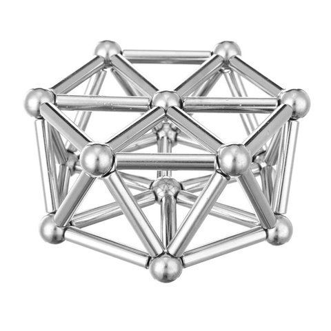 Магнитный конструктор Neo 36 шт. магнитные палочки и 28 шт. стальные шарики ART 7127(50 шт/ ящ) NEO 7127 фото