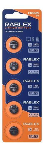 Rablex CR1225 3V blister card/5 pcs/100/2000 RB 1225 фото