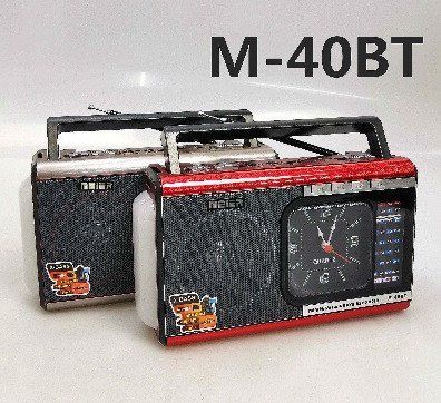 Радіоприймач акамуляторний bluetooth M 40BT/ 9670 /USB+SD (30) 9670 M 40BT фото