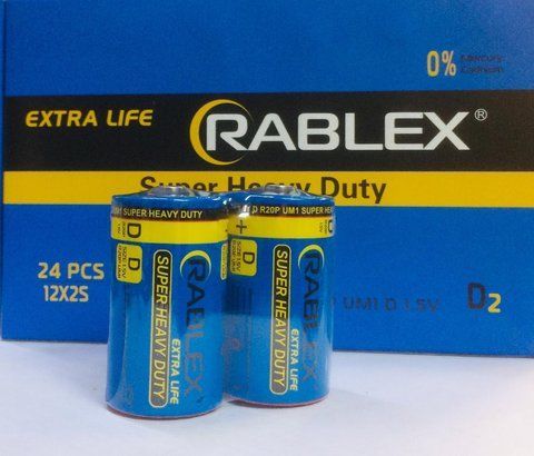 Батарейка Rablex R20/ техника/D/1.5V/24 (2/24/288) RB TR20 фото