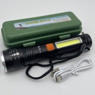 Фонарик police BL-501 XPE,zoom,ЗУ USB (240) BL 501 фото