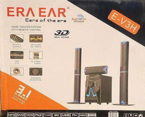 Акустична система ERA EAR E-V3H/9731 музичний центр із вбудованим Bluetooth, сабвуфер 9731 E-V3H фото