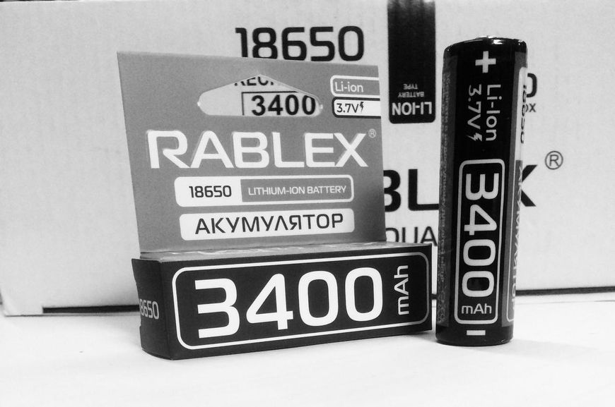 Аккумуляторы Rablex RB-3400/ 18650/3.7V/3400mAh (400 шт/ящ) RB 3400 фото