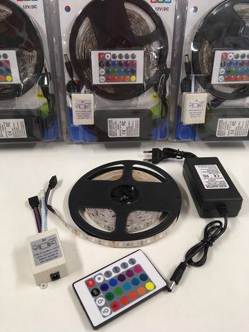 Світлодіодні стрічки RGB MOD-5050/2032 комплект, різний кольоровий (50 шт) 5050 RGB 2032 фото