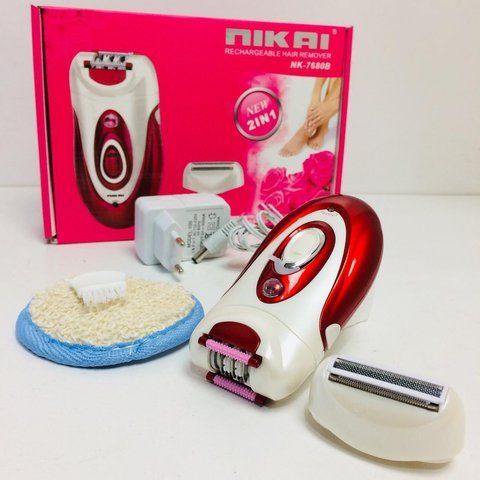 Женский эпилятор Nikai NK 7680 с бритвенной насадкой NIKA NK 7680 (40 шт/яш) NK 7680 фото