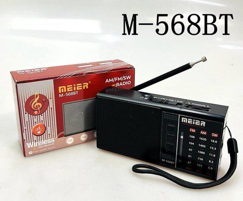 Радіоприймач акамуляторний bluetooth M 568BT/ 9684 /USB+SD (80) 9684 M 568BT фото