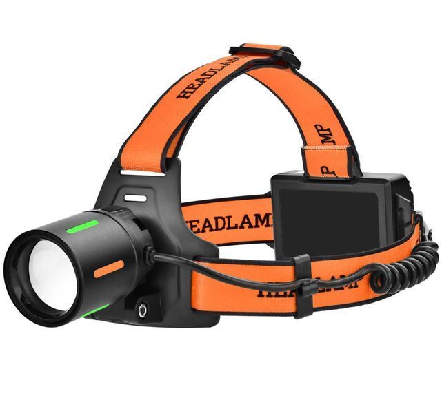 Фонарь налобный NIGHT VISION FLUORESCENCE BL-T67-TG+COB(white+red), 3x18650, 1 режим, power bank, ЗУ BL T67 фото