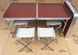 Стіл для пікніка з 4 стільцями Folding Table 120х60х55/60/70 см XL 172 (1 шт/ящ) STOL XL 172 фото 1