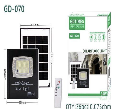 GD070 ПРОЖЕКТОР СВІТЛОДІОДНИЙ ВУЛИЧНИЙ ЗАРЯДКА СОНЯЧНА ПАНЕЛЬ GD-070 (36) GD 070 фото