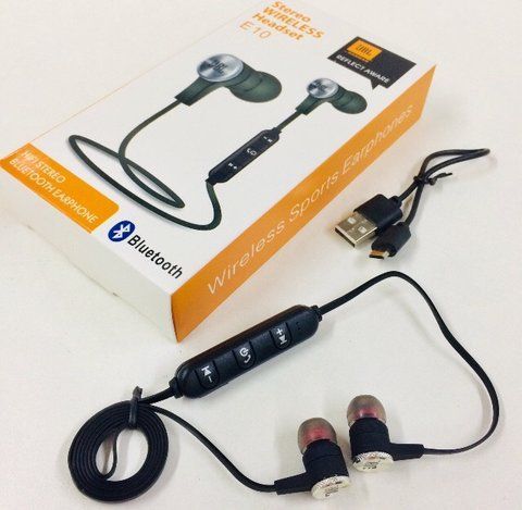 Навушники вакуумні з мікрофоном Bluetooth JBL T-E10BT (400) E 10BT фото