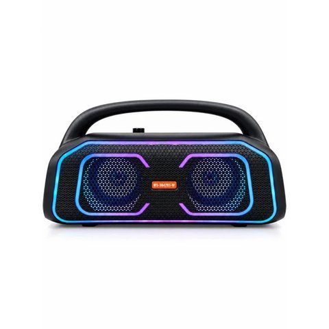 Колонка аккумуляторная с без проводным микрофоном, Bl,10ватт*2шт, 40см*22см*15см MS-3642BT (12) MS 3642 фото