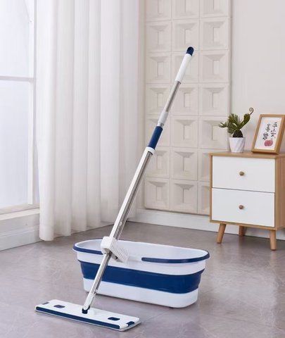 Швабра з віджимом і складним ведром Hands Free Mop (20) Hands Free фото