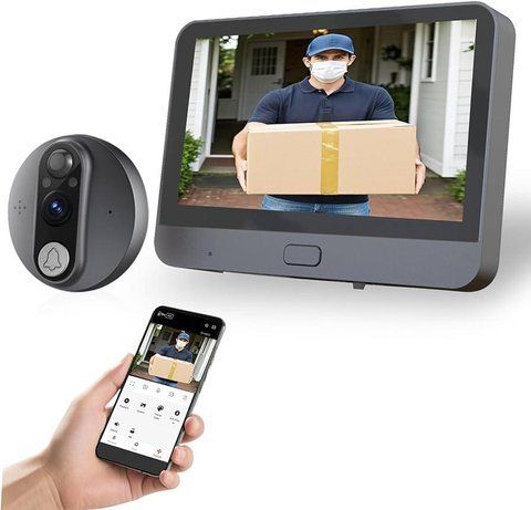 Бездротовий Wi-Fi відеодомофон дверне вічко Tuya Smart Life 300 PA/ 9736 (20) 300 PA 9736 фото