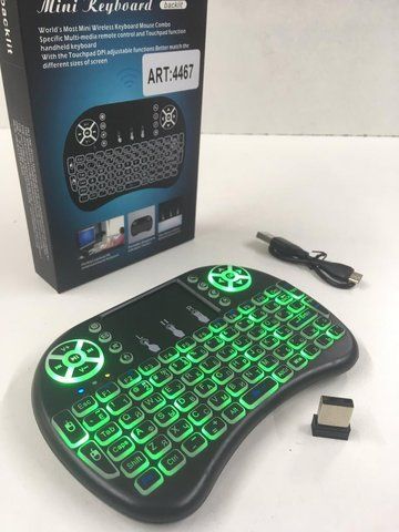 Клавиатура KEYBOARD wireless i8 с подсветкой ART-4467 (100 шт/ящ) KEY i8 LED 4467 фото