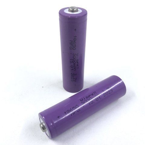 Акумулятор Wimpex, фиолетовый 18650 / 3,7v/3000mAh (400 шт/ящ) WX 3000 18650 фото