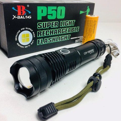 Фонарик ручной BL X 71/ 6987 -P50 26650 battery (60 шт/ящ) 6987 X 71 P 50 фото