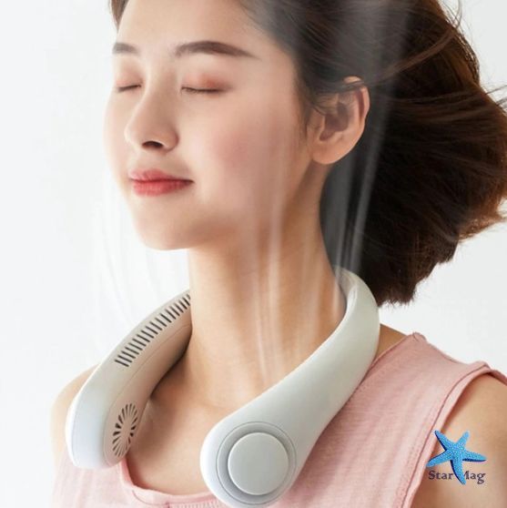 Портативный вентилятор на шею WX 6504 NECK FAN X5 ART 10037 (60) 10037 NECK XX 5 WX 6504 фото