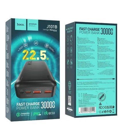 Моб. Заряджання POWER BANK HOCO J101 30000MAH (15) J 101 фото