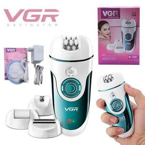 Эпилятор VGR V 700 4 в 1 с 4 сменными насадками ART 7998 (40 шт/ящ) 7998 V 700 фото